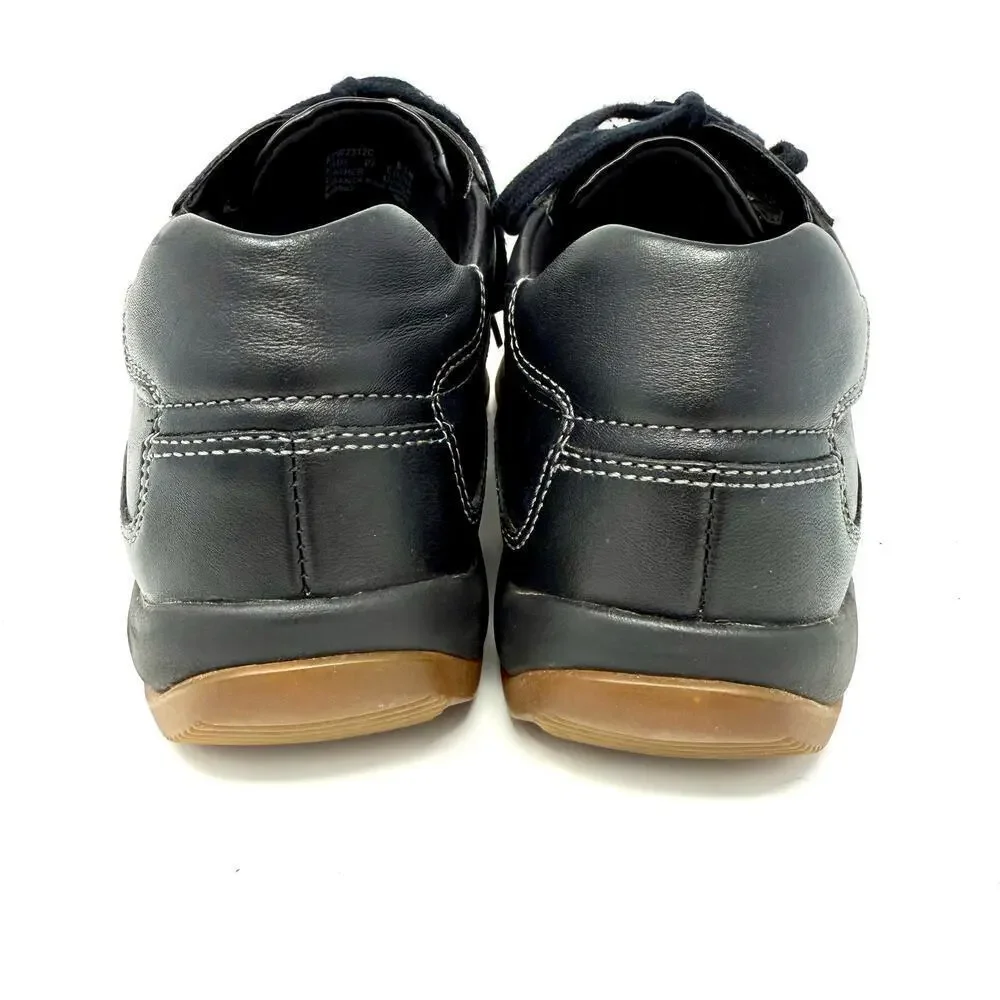 Rockport Beech Tree Walking Shoes Black Leather Size 8.5 EUC Comfort Travel